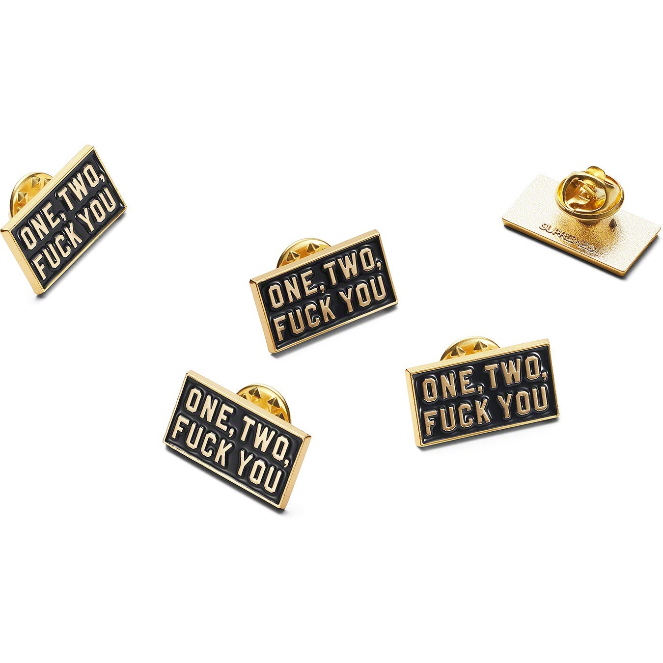 One Two Fuck You Pin view 2